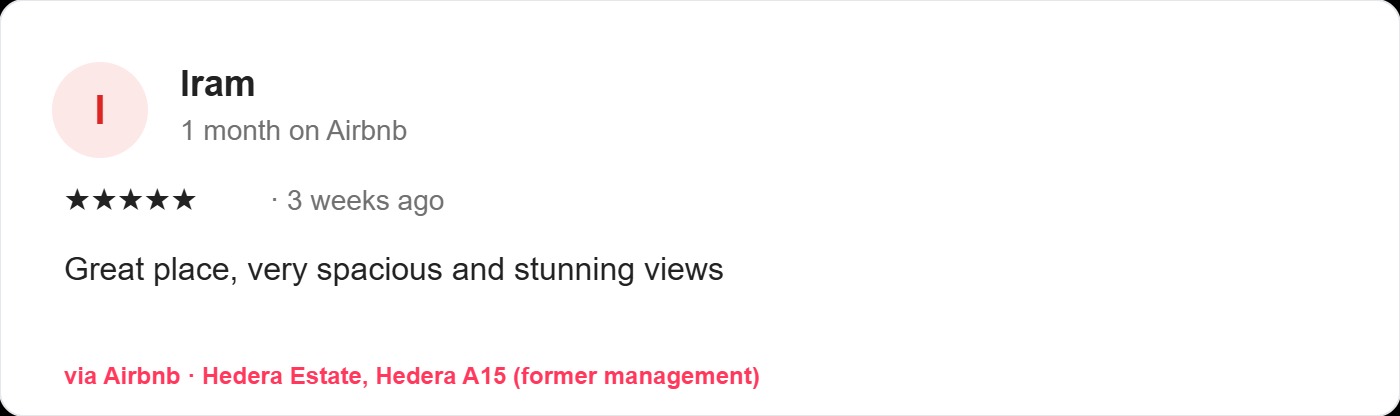 Guest review 3 (5★)