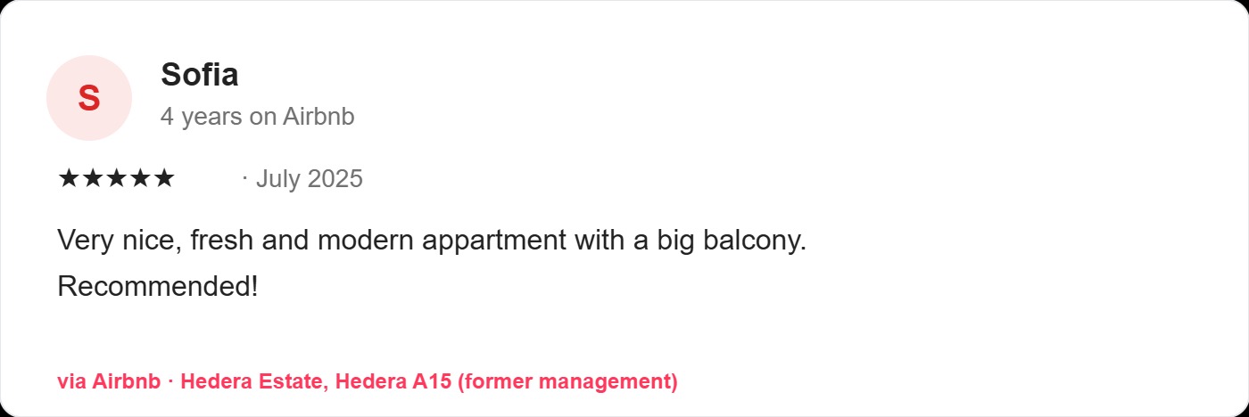 Guest review 8 (5★)